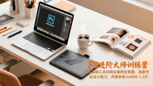 PS进阶大师训练营，从基础工具到商业案例全掌握，具备专业设计能力，月接单收入6000-1.2万-识享社
