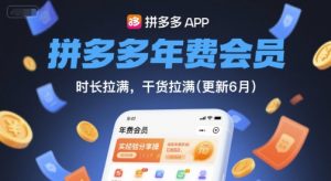 拼多多年费会员，实经验分享操，时长拉满，干货拉满(更新12月)-识享社