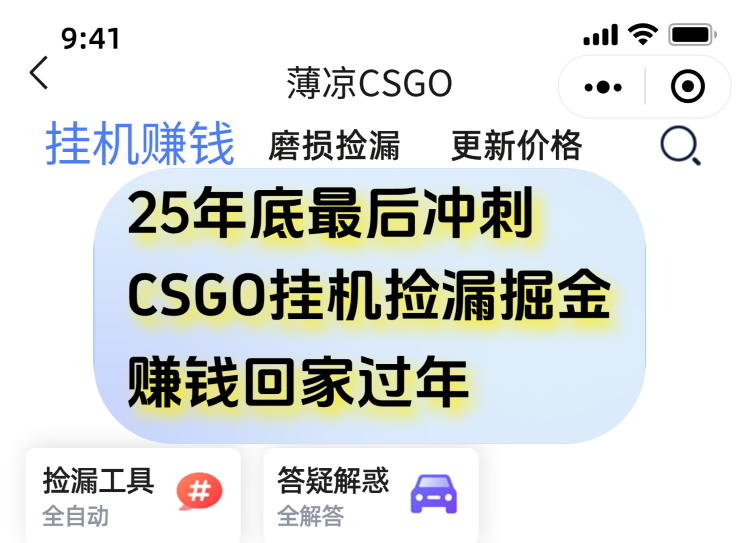 12月年底抓紧最后一个月,用CSGO游戏挂机捡漏掘金赚钱掘金,一部手机轻松日入500+ - 识享社-识享社