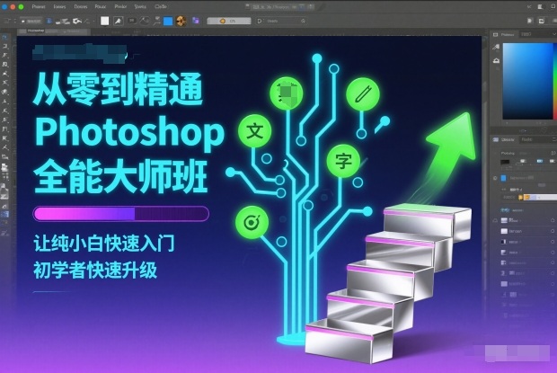 从零到精通Photoshop全能大师班，让纯小白快速入门，初学者快速升级 - 识享社-识享社