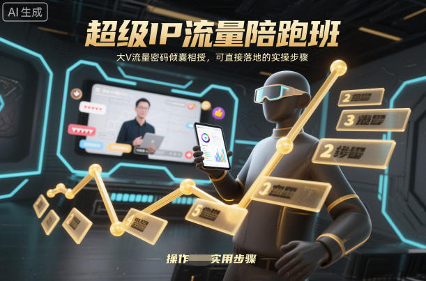 超级IP流量陪跑班，大V流量密码倾囊相授，可直接落地的实操步骤 - 识享社-识享社