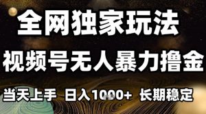 年底最新独家视频号无人直播撸礼物，小白也能轻松日入1k+，长期稳定，可批量复制【揭秘】-识享社