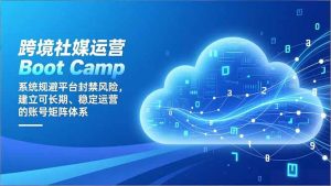 跨境社媒运营Boot Camp：系统规避平台封禁风险，建立可长期、稳定运营的账号矩阵体系-识享社