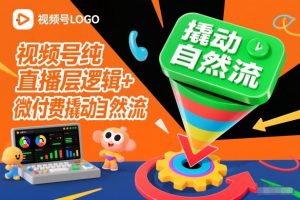 视频号纯直播底层逻辑+微付费撬动自然流-识享社