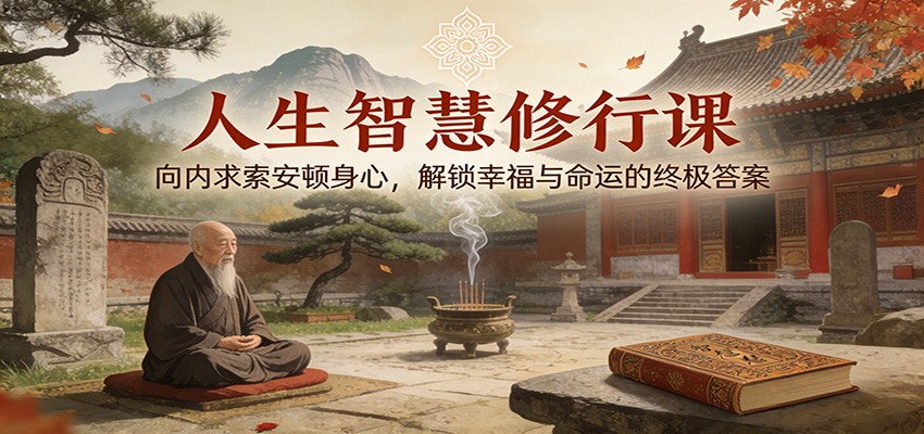 图片[1]-人生智慧修行课：向内求索安顿身心，解锁幸福与命运的终极答案 - 识享社-识享社