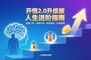 开悟2.0升级版人生进阶指南，洞察人性-思维升级-财富密码-自我圆满-识享社