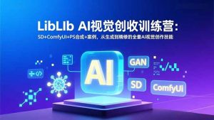 LibLIb AI视觉创收训练营：SD+ComfyUI+PS合成+案例，从生成到精修的全套AI视觉创作技能-识享社