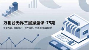 万相台无界三层操盘课-75期，销量布局、分层推广、投产优化，构建盈利店铺系统-识享社