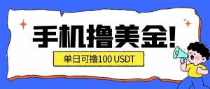 最新手机撸美金项目，单日产值100U+，2026年最新的风口项目-识享社
