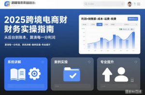 2025跨境电商财务实操指南，从后台到账本，算清每一分利润，系统讲解-案例实操-专业提升-识享社