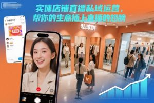 实体店铺直播私域运营，帮你的生意插上直播的翅膀-识享社