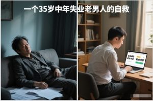 付费文章：一个35岁中年失业老男人的自救-识享社