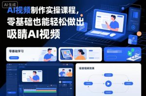 AI视频制作实操课程，零基础也能轻松做出吸睛AI视频-识享社