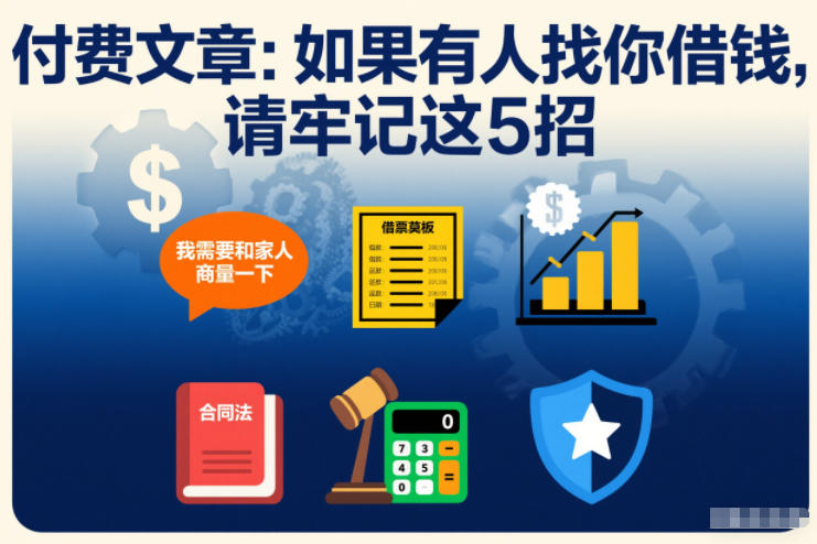 付费文章：如果有人找你借钱，请牢记这5招 - 识享社-识享社