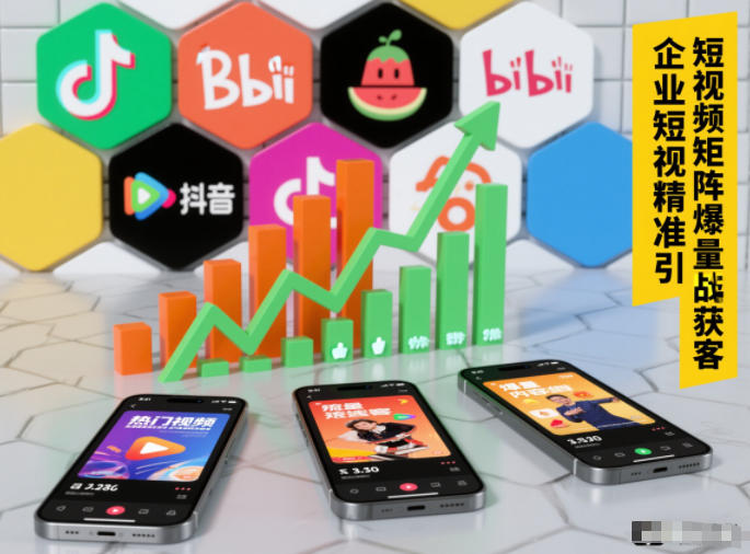 企业短视频精准引流矩阵获客，短视频矩阵爆量战法-识享社