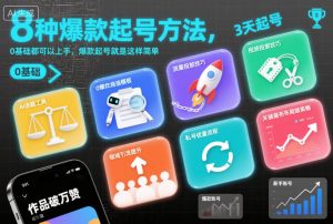 8种爆款起号方法，0基础都可以上手，爆款起号就是这样简单-识享社