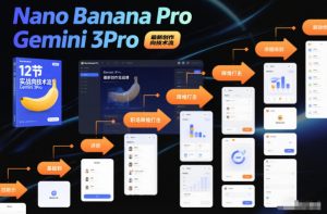 Nano Banana Pro Gemini 3Pro，最新创作实战课，12节实战向技术流，职场降维打击-识享社