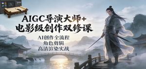 AIGC导演大师+电影级创作双修课：AI创作全流程、角色剪辑、高清渲染实战-识享社