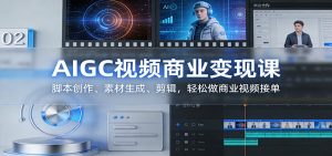 AIGC视频商业变现课：脚本创作、素材生成、剪辑，轻松做商业视频接单-识享社