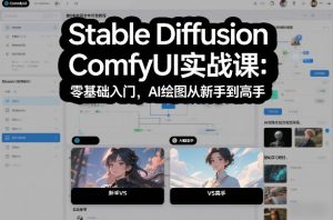 Stable Diffusion ComfyUI实战课：零基础入门，AI绘图从新手到高手-识享社