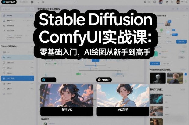 Stable Diffusion ComfyUI实战课：零基础入门，AI绘图从新手到高手 - 识享社-识享社
