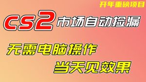 CS2市场挂机项,无需电脑操作,无需进入游戏,当天见效果,支持任何形式验证-识享社