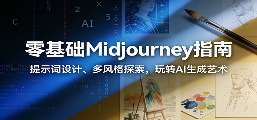 图片[1]-零基础Midjourney指南：提示词设计、多风格探索，玩转AI生成艺术 - 识享社-识享社