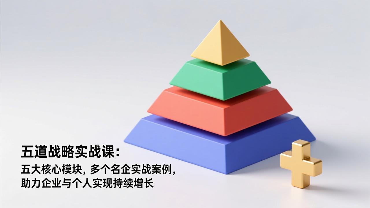 五道战略实战课：五大核心模块，多个名企实战案例，助力企业与个人实现持续增长 - 识享社-识享社