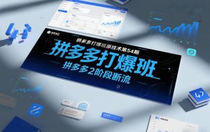 拼多多打爆班原创技术第54期，拼多多2阶段断流-识享社