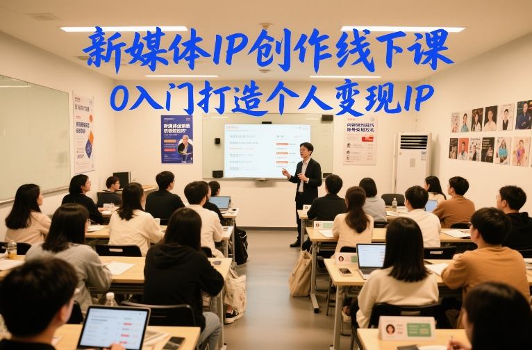 新媒体IP创作线下课,0入门打造个人变现IP - 识享社-识享社