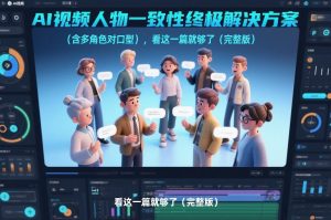 AI视频人物一致性终极解决方案(含多角色对口型)，看这一篇就够了(完整版)-识享社