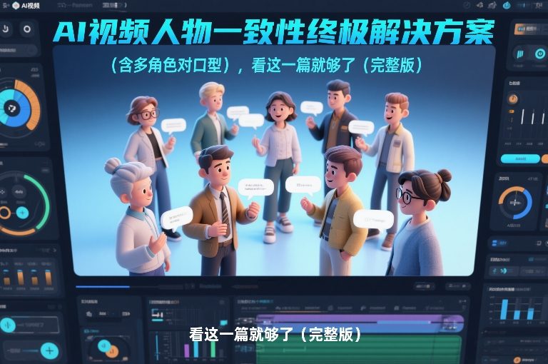 AI视频人物一致性终极解决方案(含多角色对口型)，看这一篇就够了(完整版) - 识享社-识享社