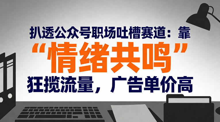 扒透公众号职场吐槽赛道：靠&ldquo;情绪共鸣&rdquo;狂揽流量，广告单价高