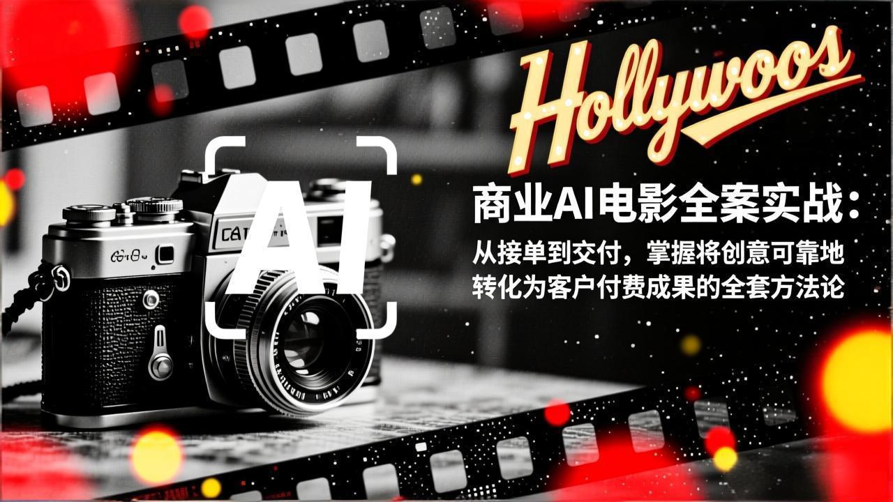 商业AI电影全案实战：从接单到交付，掌握将创意可靠地转化为客户付费成果的全套方法论 - 识享社-识享社