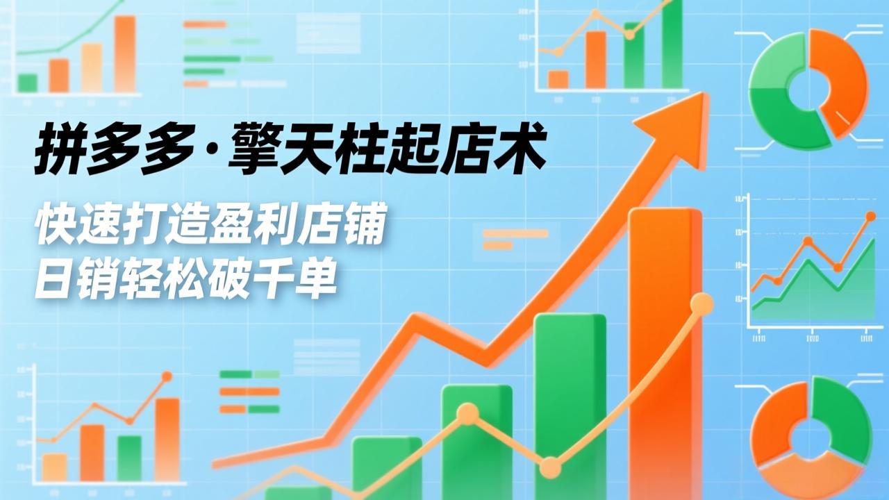 拼多多·擎天柱起店术，爆流布局、利润起飞、不断流，快速打造盈利店铺，日销轻松破千单 - 识享社-识享社