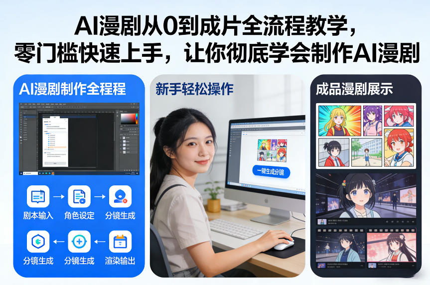 AI漫剧从0到成片全流程教学，零门槛快速上手，让你彻底学会制作AI漫剧【保姆级教程】-识享社