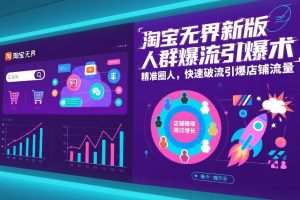 淘宝无界新版人群爆流引爆术，精准圈人，快速破流引爆店铺流量-识享社