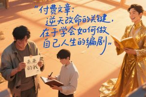 付费文章：逆天改命的关键，在于学会如何做自己人生的编剧-识享社