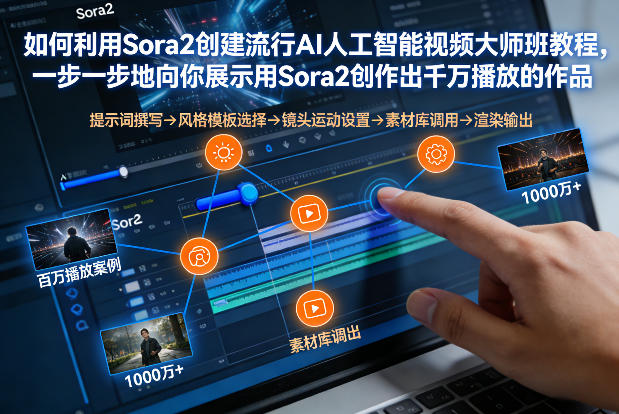 如何利用Sora2创建流行AI人工智能视频大师班，一步一步地向你展示用Sora2创作出千万播放的作品 - 识享社-识享社