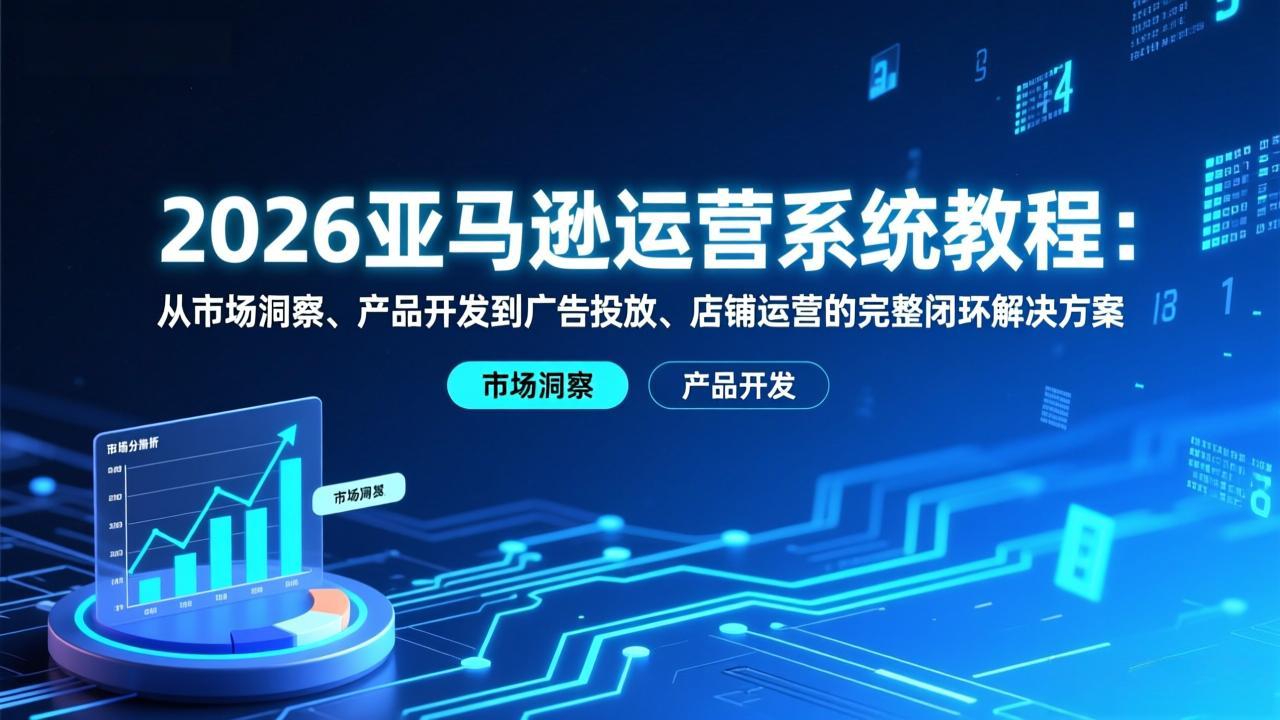 2026亚马逊运营系统教程：从市场洞察、产品开发到广告投放、店铺运营的完整闭环解决方案 - 识享社-识享社