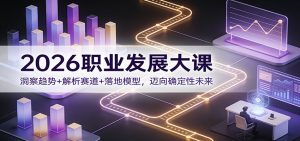 2026职业发展大课：洞察趋势+解析赛道+落地模型，迈向确定性未来-识享社