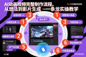 AI动画视频完整制作流程，从想法到影片生成一条龙实操教学-识享社