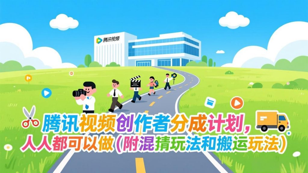 腾讯视频创作者分成计划，人人都可以做(附混剪玩法和搬运玩法-识享社