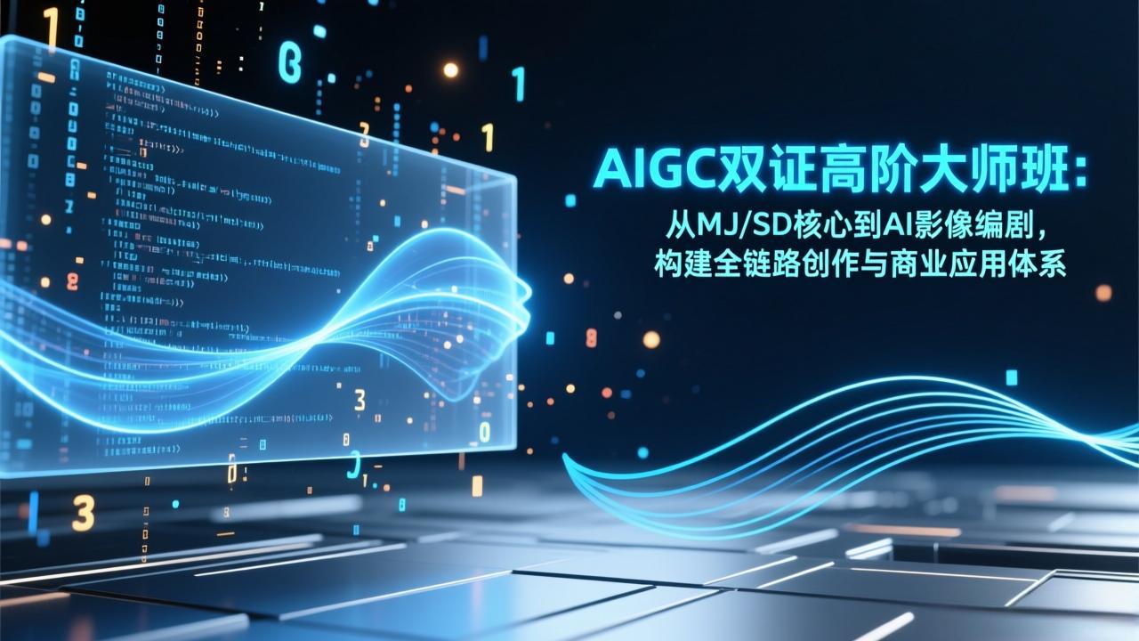 AIGC双证高阶大师班：从MJ/SD核心到AI影像编剧，构建全链路创作与商业应用体系 - 识享社-识享社