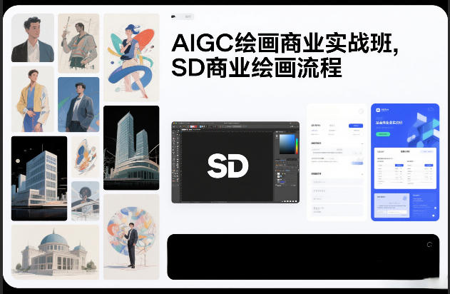 AIGC绘画商业实战班，SD商业绘画流程-识享社