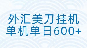 外汇美刀挂机：全自动挂机赚美金，单机600+-识享社