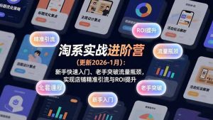 淘系实战进阶营(更新2026-1月-识享社