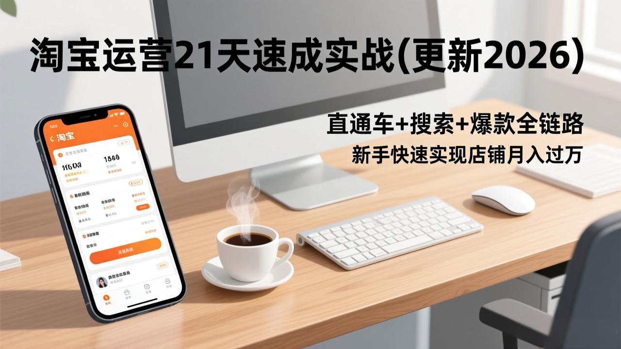 淘宝运营21天速成实战(更新2026 - 识享社-识享社