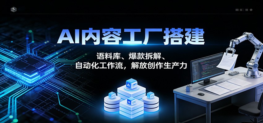 图片[1]-AI内容工厂搭建：语料库、爆款拆解、自动化工作流，解放创作生产力 - 识享社-识享社