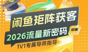 闲鱼矩阵获客，2026流量新密码，只要闲鱼还在，你的行业就有无限精准的客源-识享社